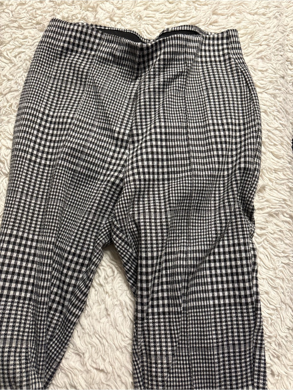 Tahari Black & White Plaid Dress Pants